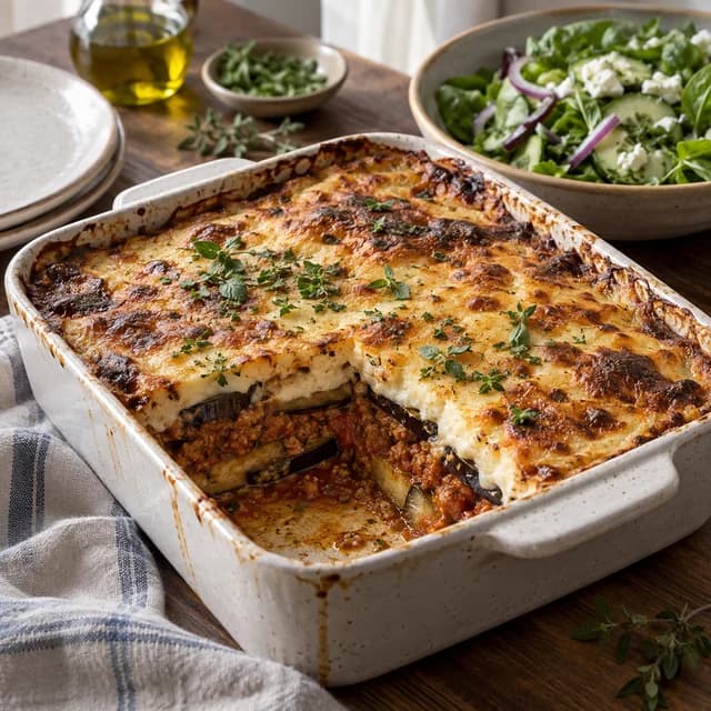 Moussaka, a Greek dish