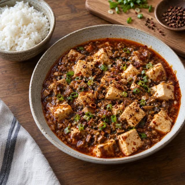 Mapo tofu, a Sichuan dish