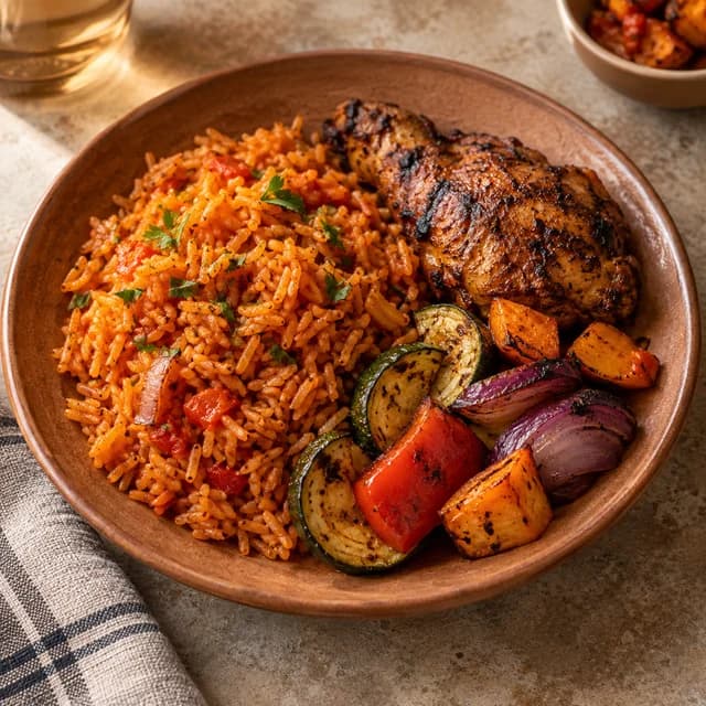 Jollof rice, a West African dish